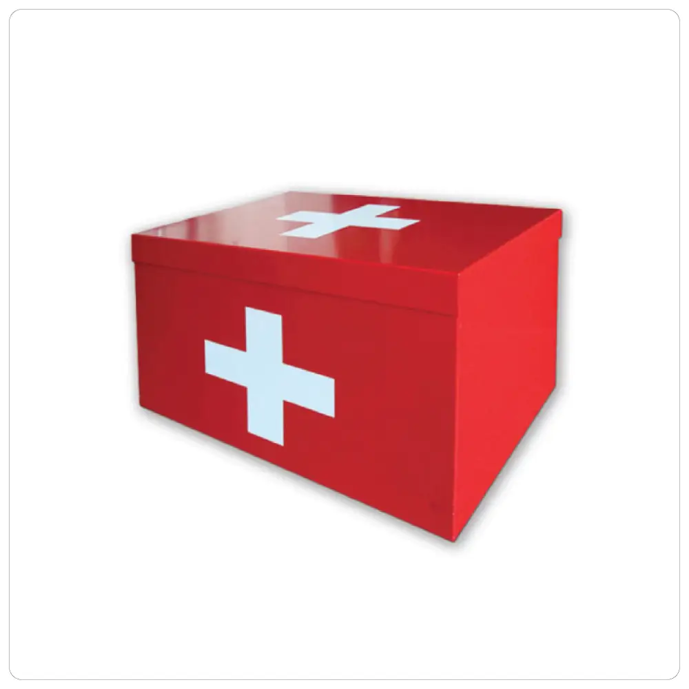 First Aid Safety Metal Box