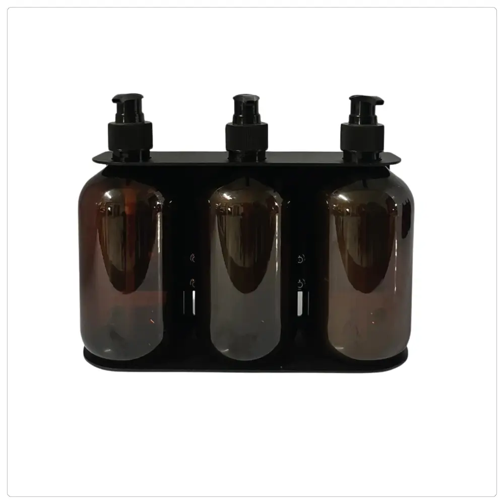 Triple Metal Shower Bottle Holder
