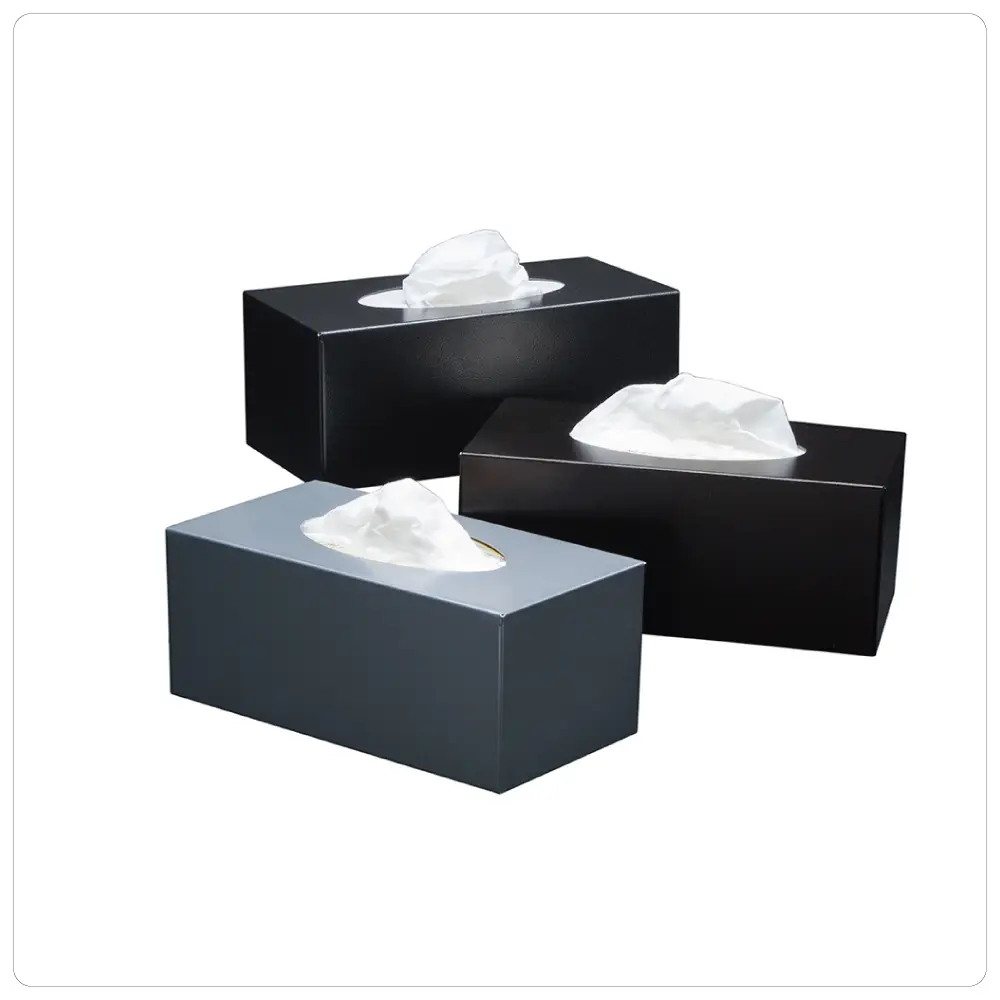Metal Rectangle full (95mm high) Tissue Box Cover