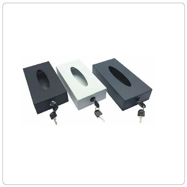 Metal Tissue Box Lockable